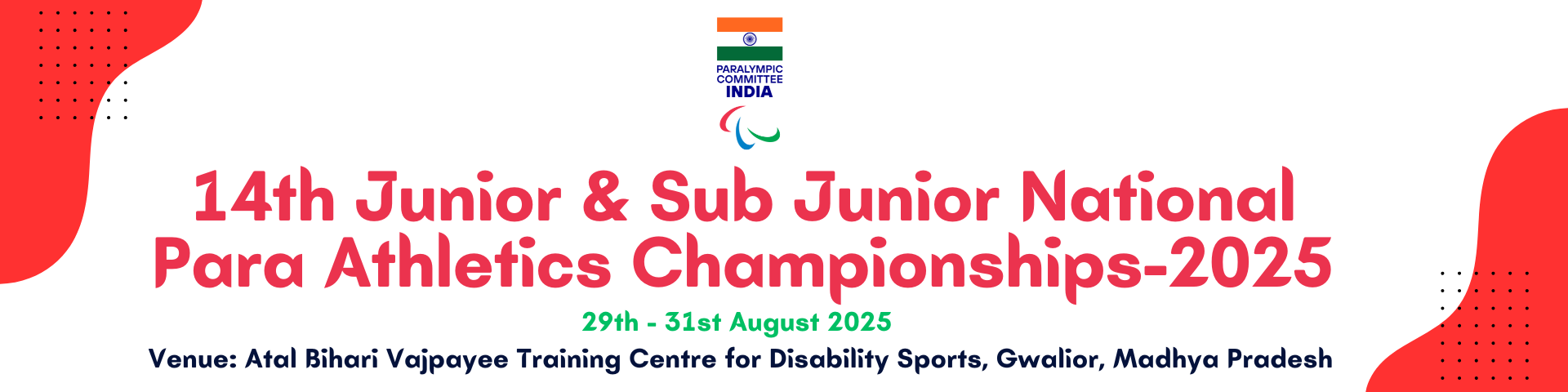 14th Junior and Sub-Junior National Para Athletics Championships 2025